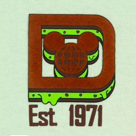 Disney World Disney Eats Mickey Mint Ice Cream Sandwich Spirit Jersey Adults - Picture 3 of 4